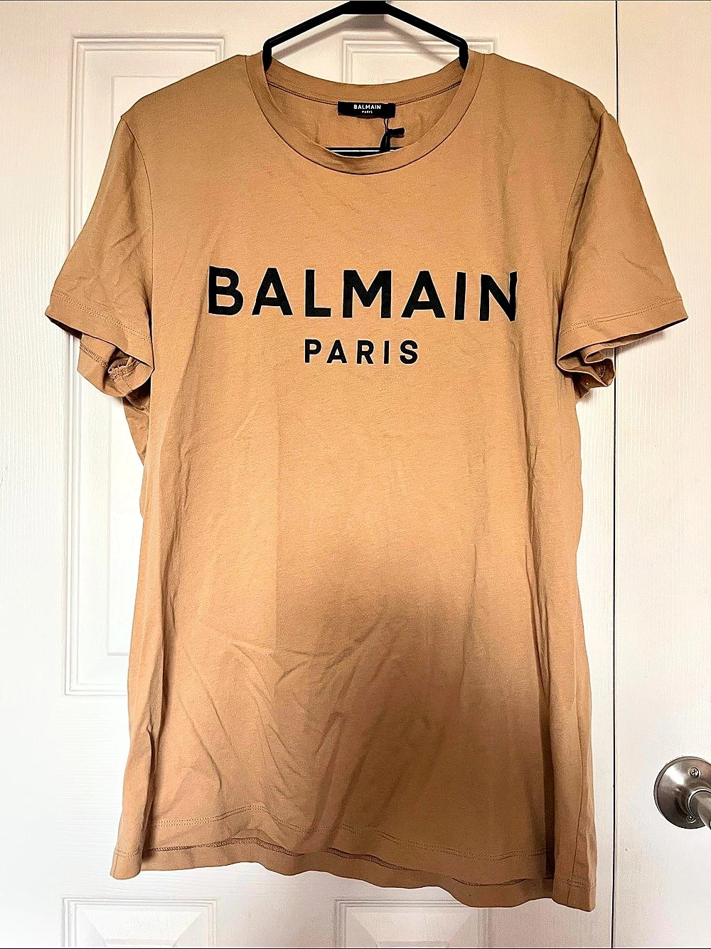 Balmain Paris Logo Cotton T-Shirt Medium